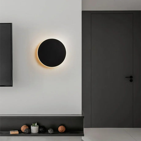 Hjemix | Moderne rund LED vegglampe for stilfull ambient belysning