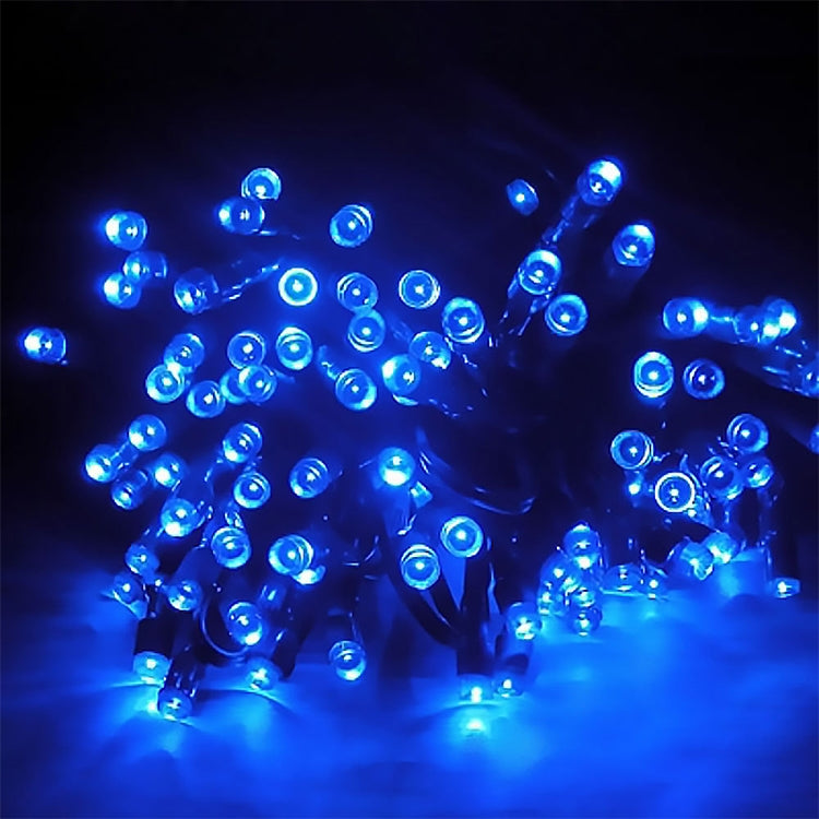 Hjemix | 200 LEDs Utendørs Vanntett Julefestival Dekorasjon Sollamper Lyslenker, Lengde: 22m (Blå)