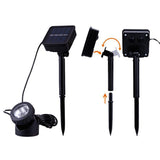 Hjemix | Two Heads LED Utendørs Vanntett Solunderlampe Flomlys