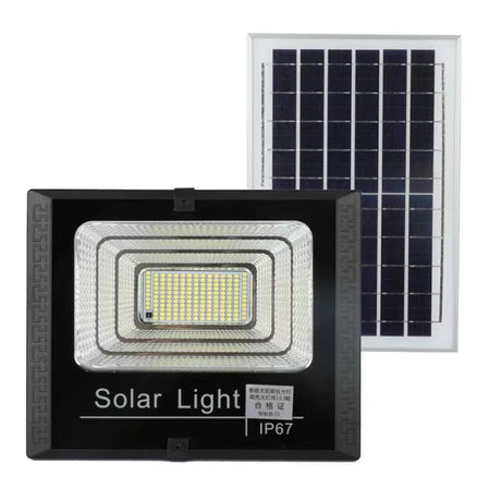 Hjemix | 10W 100 LED IP67 Vanntett Solkraft Flomlys med Fjernkontroll