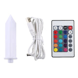 Hjemix | LEH-42321 40cm Rund Ball Solenergi Lampe, Flytende Hage Fargeforandrende LED Lys med 0.7W Monokrystallinsk Silisium Solcellepanel & Fjernkontroll (Hvit)