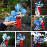Hjemix | Labyrint Plush Doll Maze Worm Rødt Hår Stor Mund Monster Dyr Plush Doll Leketøy Søtt Morsomt Gave Plush Doll Hjem Decor