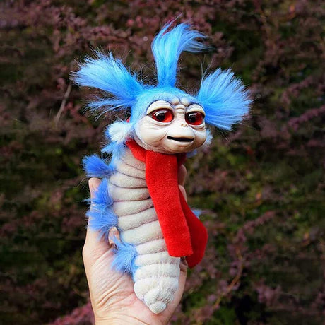 Hjemix | Labyrint Plush Doll Maze Worm Rødt Hår Stor Mund Monster Dyr Plush Doll Leketøy Søtt Morsomt Gave Plush Doll Hjem Decor