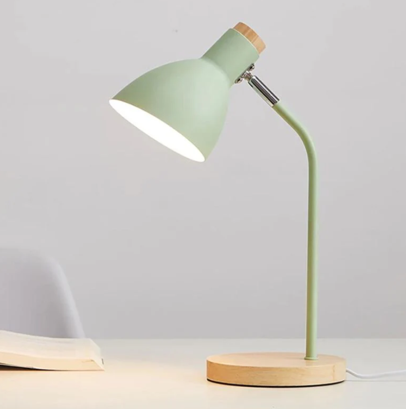 Hjemix | å sette på i tre og farget metall - Designbelysning for kontor og interiør