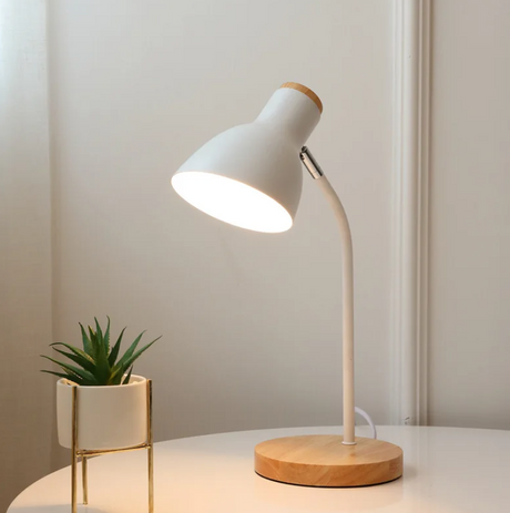 Hjemix | å sette på i tre og farget metall - Designbelysning for kontor og interiør