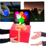 Pakke med 6 golfballer med LED-lys