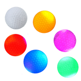 Pakke med 6 golfballer med LED-lys