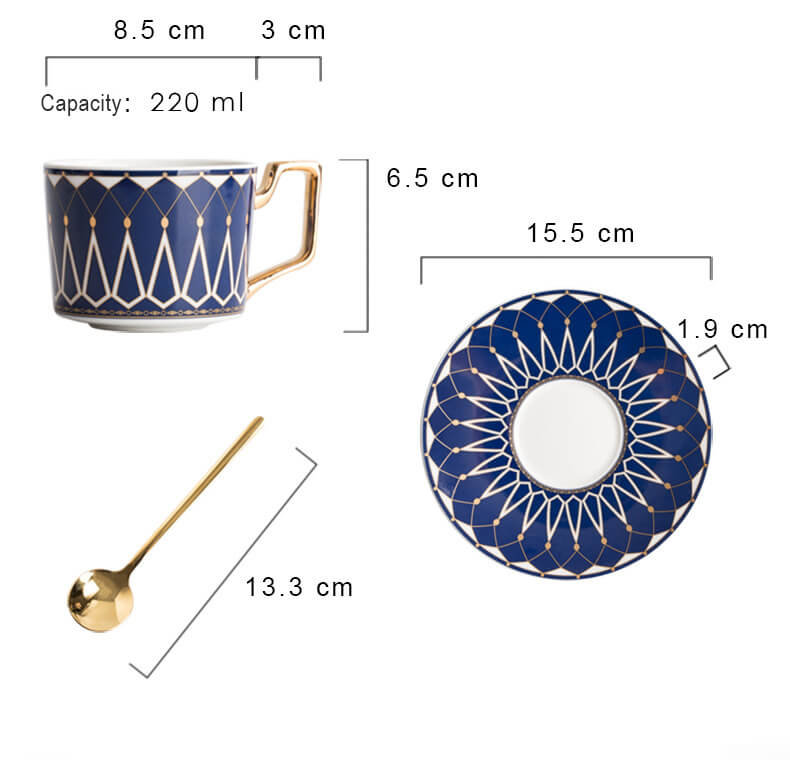 Hjemix | Square A Retro-Mønster Kaffe Krus