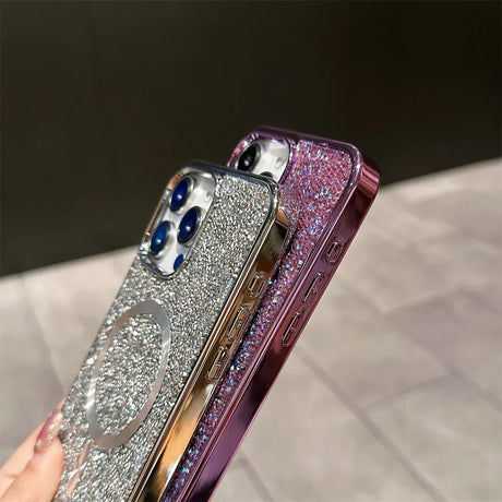 Hjemix | Bling Glitter Magnetisk Etui for iPhone