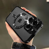 Hjemix | Plating Clear Soft Magnetic Case for iPhone