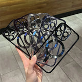 Hjemix | Plating Clear Soft Magnetic Case for iPhone