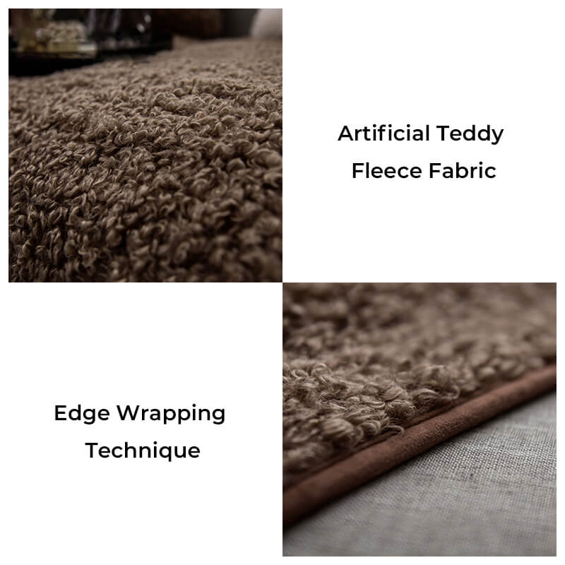 Hjemix | Varm Fleece Møbelbeskyttelsesmatte Antiskli Sofatrekk