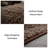 Hjemix | Luksus Varm Fleece Møbelbeskyttelsesmatte Antiskli Sofatrekk