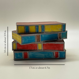 Hjemix | LumeNova Glassmaleri Boklampe | LED Bordlys | Stemningslys | Dekorativ Belysning for Hjemmet