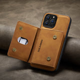 Hjemix | 2 i 1 avtakbar skinnlommebokdeksel for iPhone