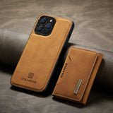 Hjemix | 2 i 1 avtakbar skinnlommebokdeksel for iPhone