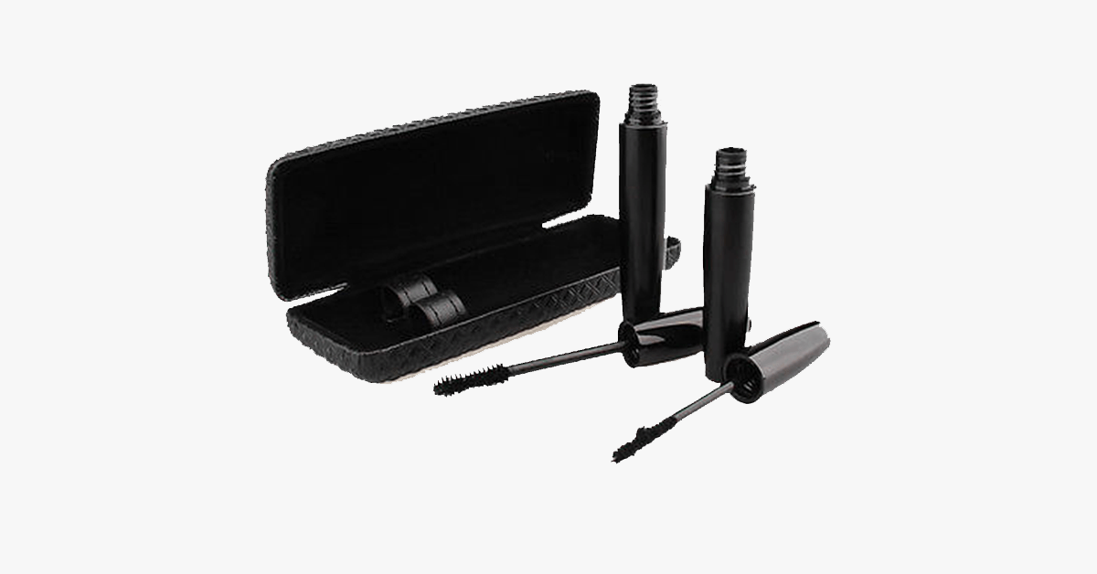 Hjemix | Naturlig fiber mascara med 3D fiberøyenvippe transplantasjonsgel - Forlenger vippene dine med 300%!