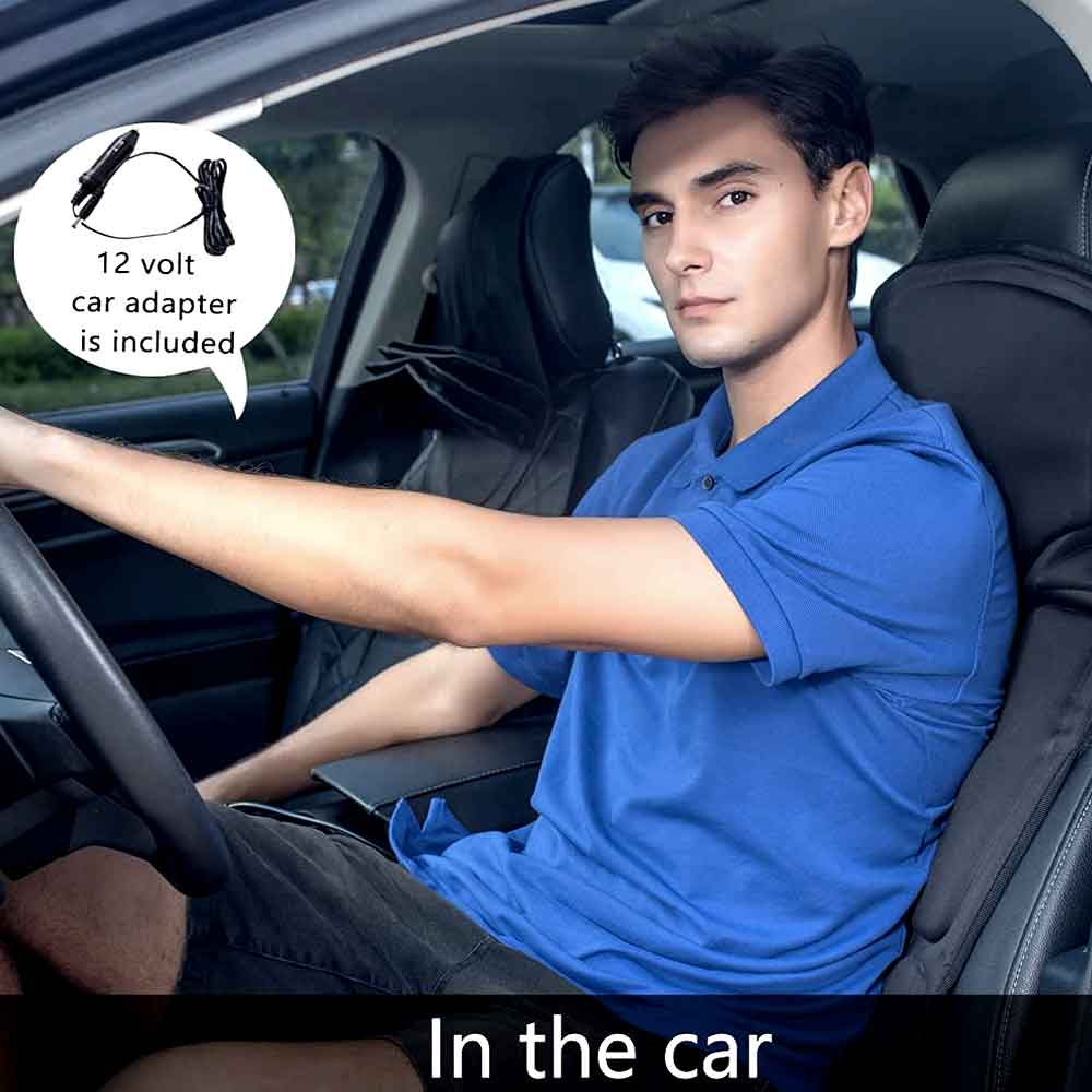 Hjemix | Fashion massasje stolpute med oppvarmet nakkepute for bil og hjem