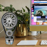 Hjemix | Urkedje med bevegelse - Stille roterende bordklokke