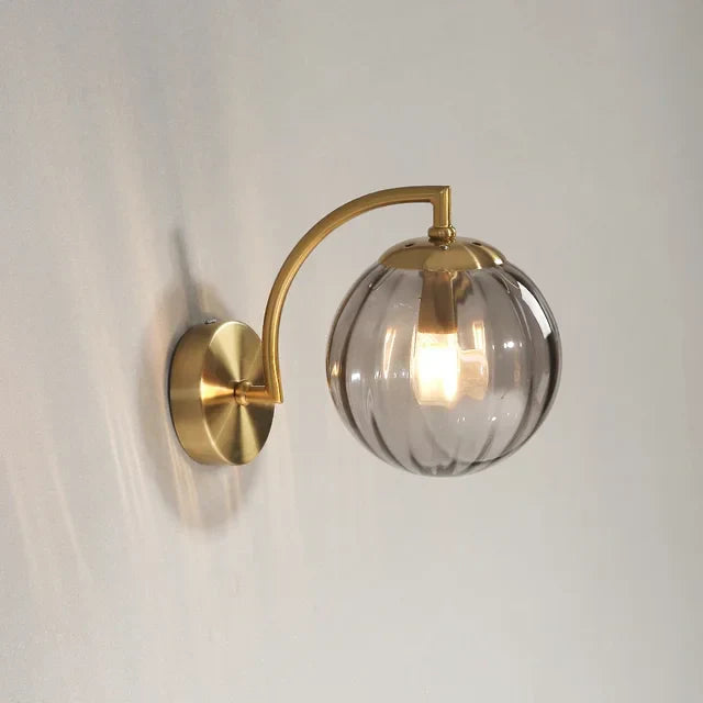 Hjemix | Moderne LED Vegglampe laget av farget glass, nordisk minimalistisk stue-soverom vegglampe, spisestue-kjøkken interiørlys