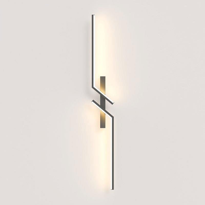 Hjemix | Kreativ LED vegglampe med stripedesign | Moderne design og dimbar lys i 3 farger