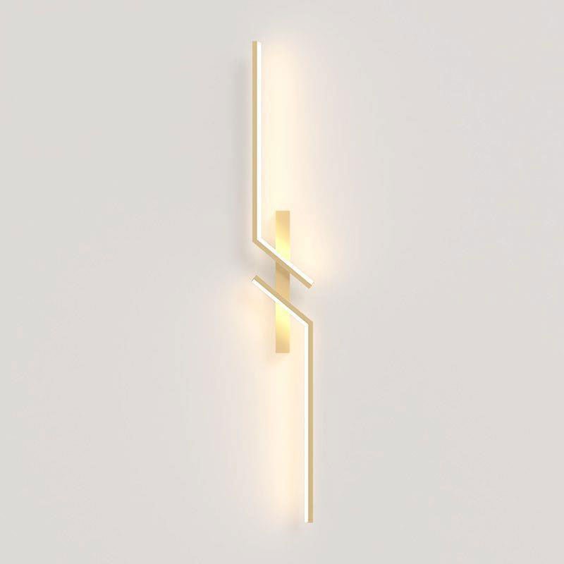 Hjemix | Kreativ LED vegglampe med stripedesign | Moderne design og dimbar lys i 3 farger