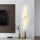 Hjemix | Kreativ LED vegglampe med stripedesign | Moderne design og dimbar lys i 3 farger