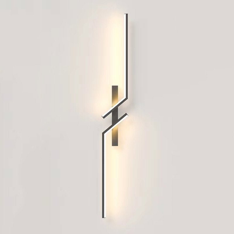 Hjemix | Kreativ LED vegglampe med stripedesign | Moderne design og dimbar lys i 3 farger