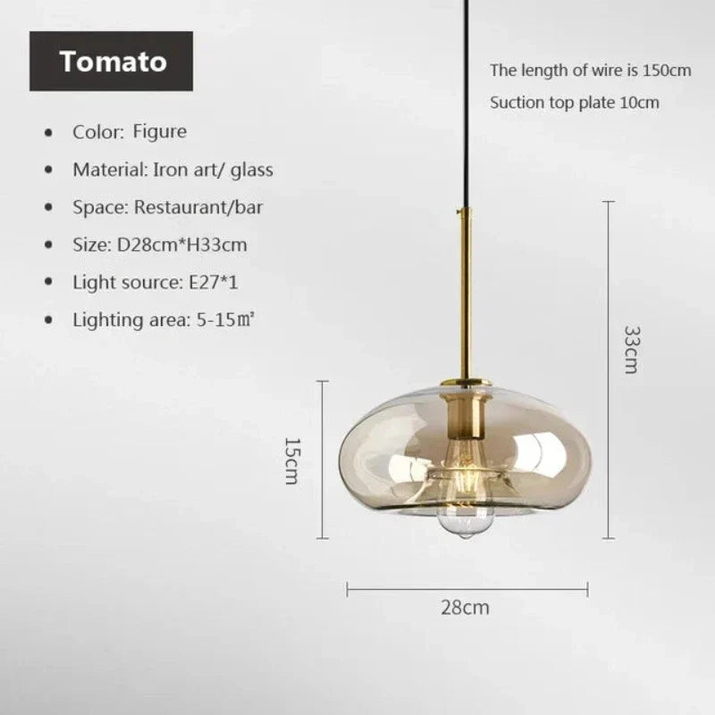 Hjemix | NordicGlas - Moderne skandinavisk glasspendellampe for spisestue og stue