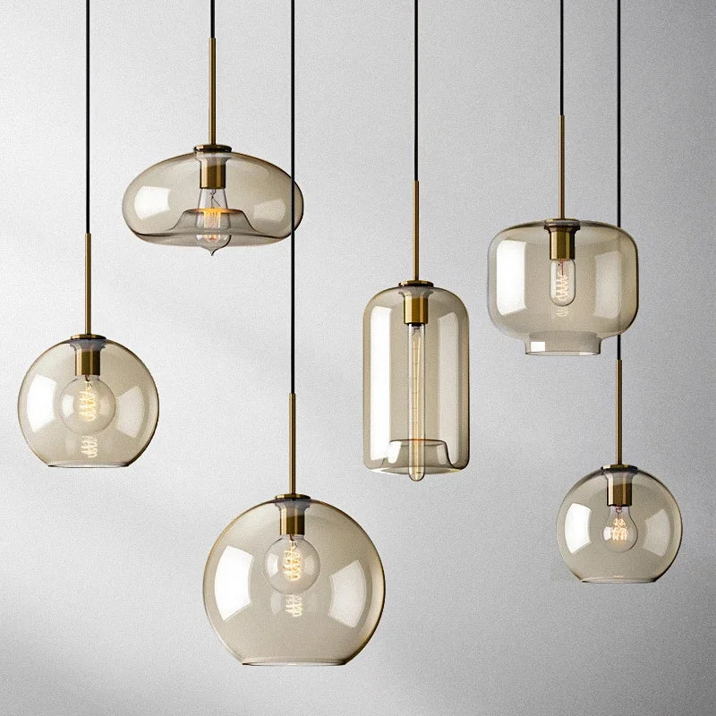 Hjemix | NordicGlas - Moderne skandinavisk glasspendellampe for spisestue og stue