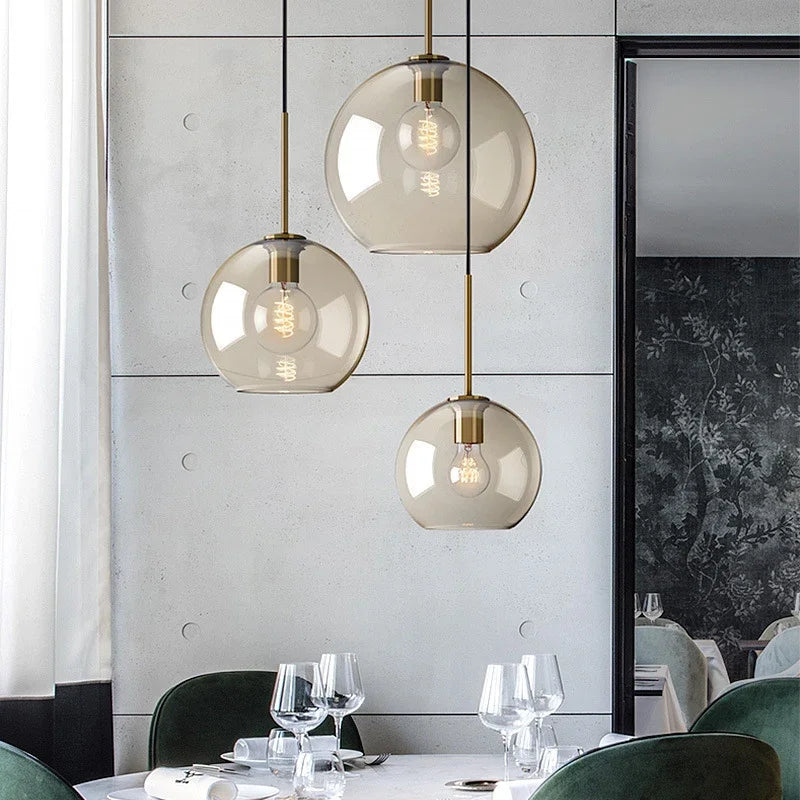 Hjemix | NordicGlas - Moderne skandinavisk glasspendellampe for spisestue og stue