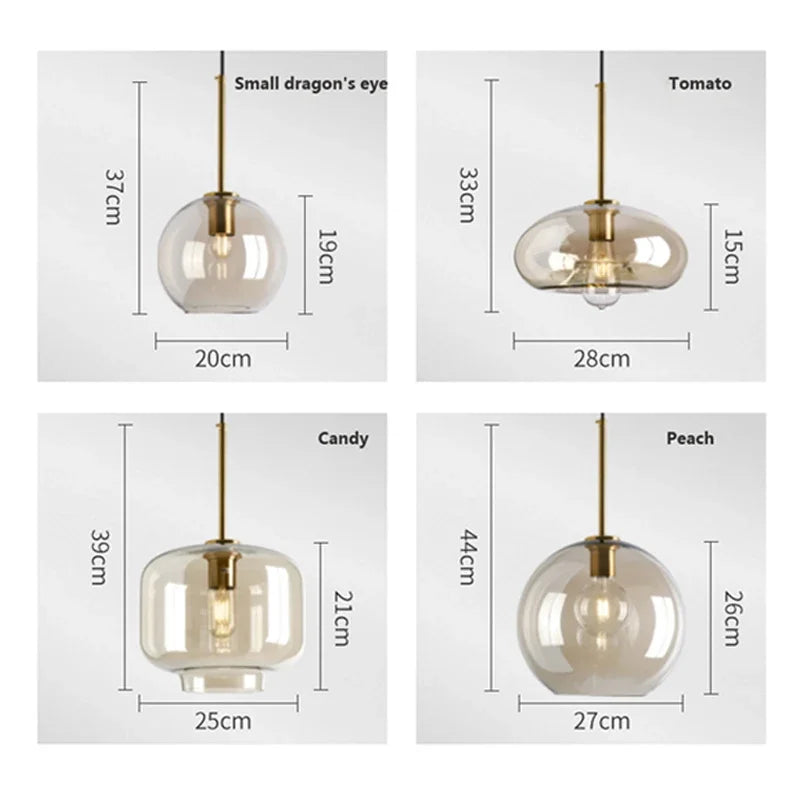 Hjemix | NordicGlas - Moderne skandinavisk glasspendellampe for spisestue og stue