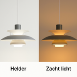 Hjemix | Moderne LED Taklampe Rund – Dimbar & Holdbar – Stilfull Belysning for Stue, Spisestue & Kontor