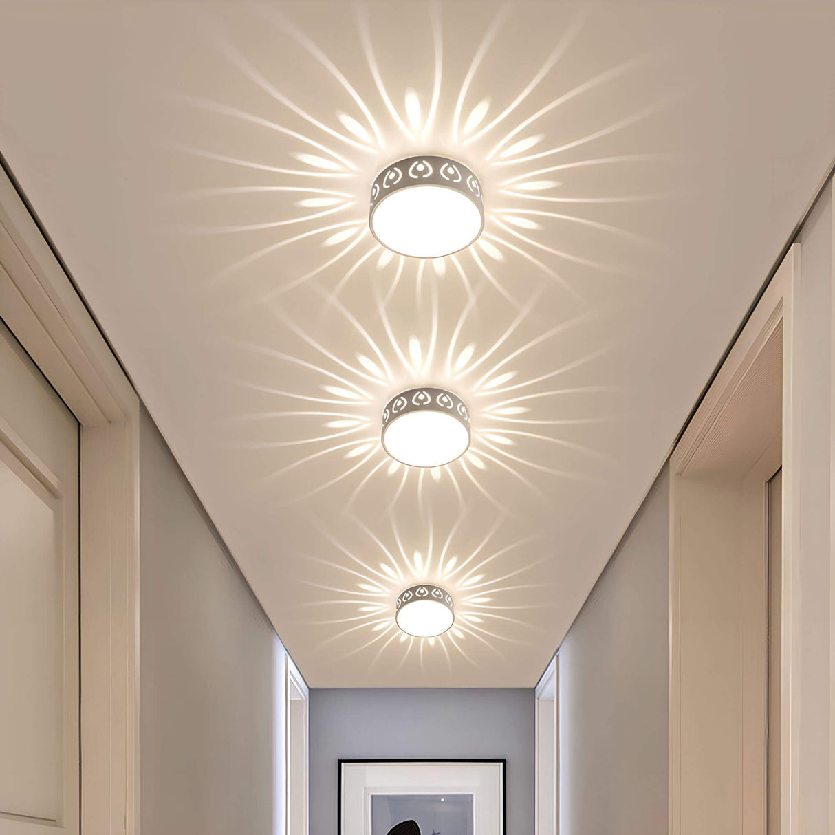 Hjemix | Moderne LED taklampe - for inngang, gang og balkong