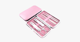 Hjemix | 7-delt neglklipper sett - Leveres i et rosa etui - Perfekt for manicure!