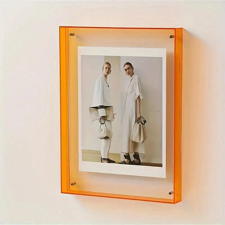 Hjemix | Neon Transparent Bilde Ramme – Minimalistisk Akryl Bilde Ramme for Moderne Dekor