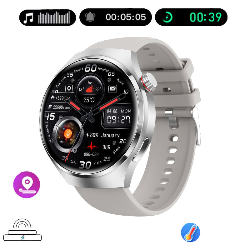 Hjemix | Gt4 Pro Smartwatch For Menn: Ip68 Nfc Gps Tracker, Amoled 360*360 Hd-Skjerm, Hjertefrekvens, Bluetooth-Samtale Begrenset Utgave