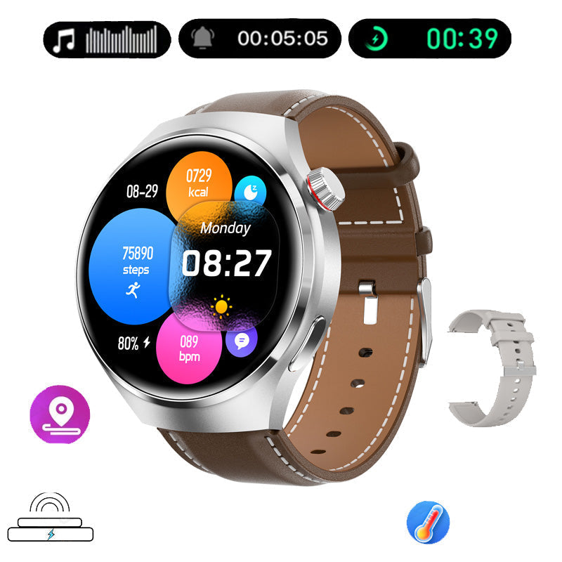Hjemix | Gt4 Pro Smartwatch For Menn: Ip68 Nfc Gps Tracker, Amoled 360*360 Hd-Skjerm, Hjertefrekvens, Bluetooth-Samtale Begrenset Utgave
