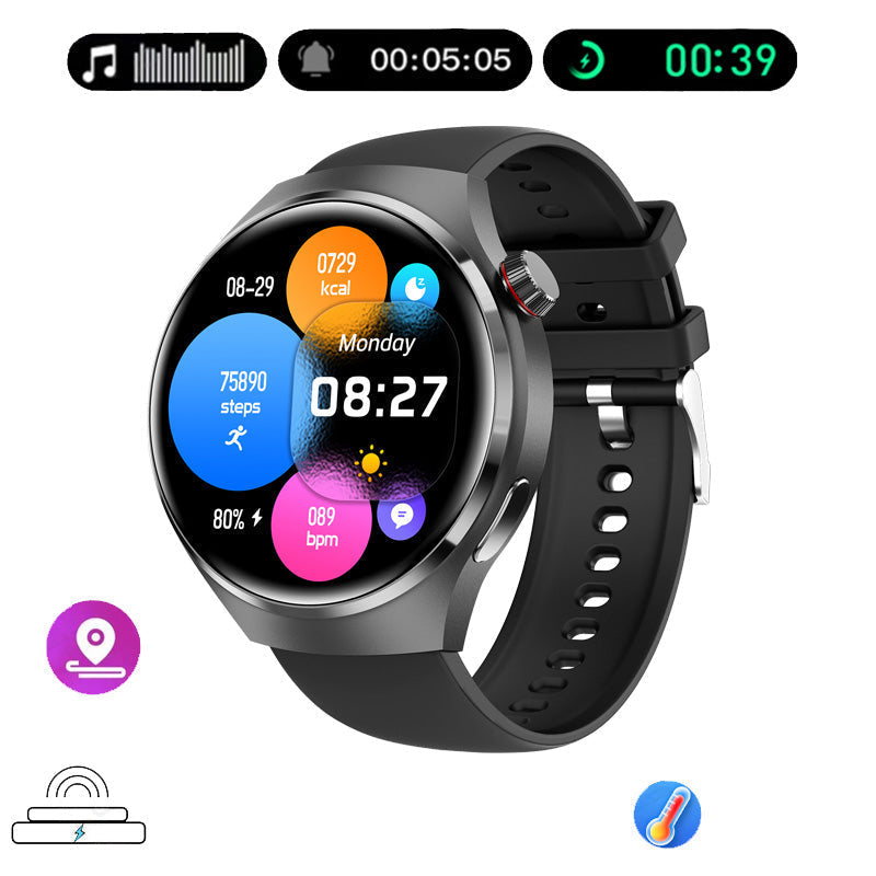 Hjemix | Gt4 Pro Smartwatch For Menn: Ip68 Nfc Gps Tracker, Amoled 360*360 Hd-Skjerm, Hjertefrekvens, Bluetooth-Samtale Begrenset Utgave