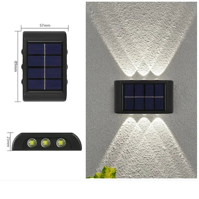 Hjemix | LUMIX | New Solar Wall Lighting for Outdoors | Vanntett LED solcellelampe for ambient hagebelysning