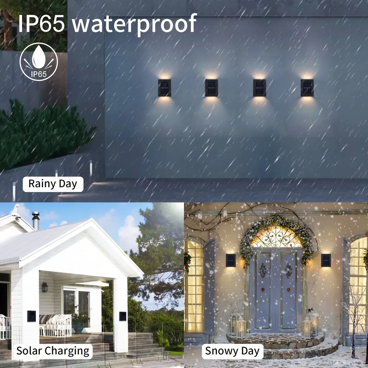 Hjemix | LUMIX | New Solar Wall Lighting for Outdoors | Vanntett LED solcellelampe for ambient hagebelysning