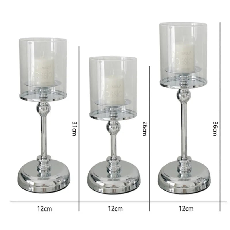Hjemix | Elegant nordisk lysestake for luksuriøs hjemmedekorasjon og restaurantornament
