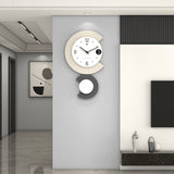 Hjemix | Moderne LED Lampe Stille Veggklokke for Stue
