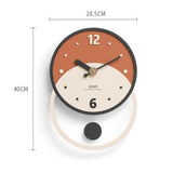 Hjemix | Nordisk Minimalistisk Veggdekorasjon Klokke for Stuen