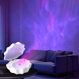 Hjemix | Skallampe Bølger Retro Bluetooth Plater LED Nattlampe - Perfekt Gave til Barn og Jenter