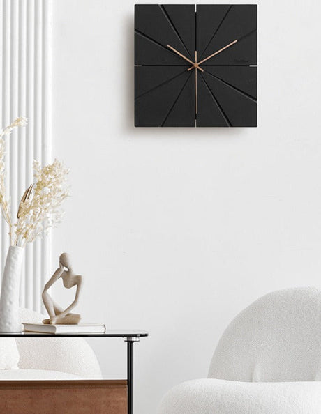 Hjemix | Minimalistisk Moderne Stille Veggklokke for Stue