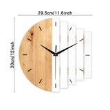 Hjemix | Unik Tre Analog Stille Veggklokke