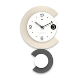 Hjemix | Moderne LED Lampe Stille Veggklokke for Stue