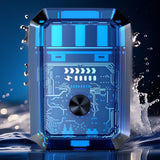 Hjemix | Gjennomsiktig Mini Dobbelt-Hodet Elektrisk Barbermaskin