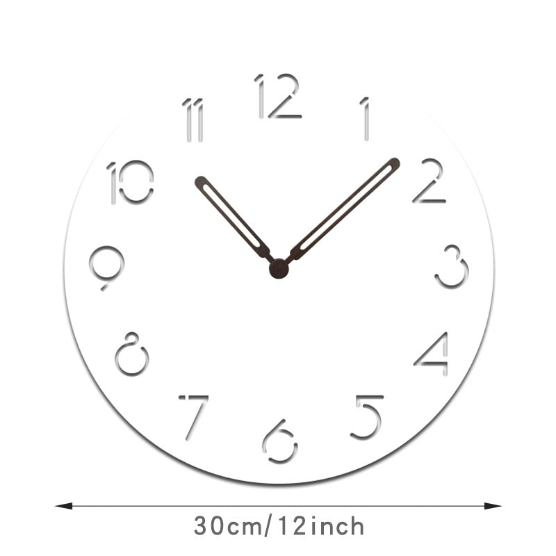 Hjemix | Atmosfærisk LED Lys Stille Veggdekor Klokke